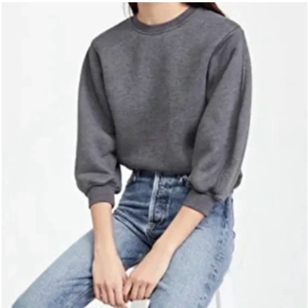 Agolde Thora Dark Grey Crew Neck Sweater Good Condition